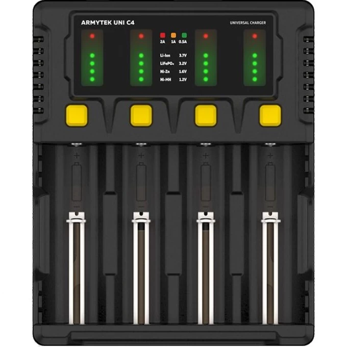 Универсальное зарядное устройство ARMYTEK UNI C4 A04501C